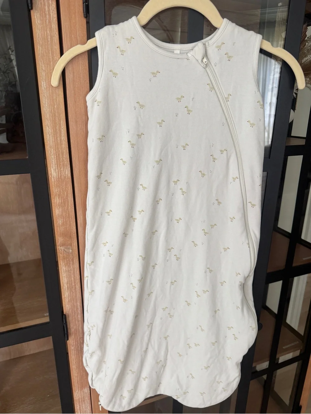 Quincy Mae ducklings sleeping sack bag baby toddler unisex print neutral cotton